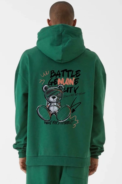 BASKILI KAPŞONLU SWEATSHİRT fm1.8YA ürün görseli