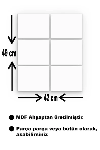 Gta Bll2766 6 Parça Ahşap Mdf Tablo Nhl7263 - 3
