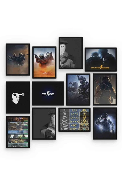 Cs Go 12 Parça Mdf (ahşap) Tablo Ofis Boyu - 2