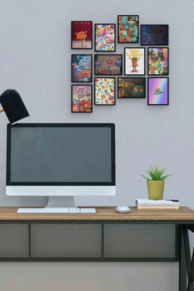 Gumball 12 Parça Mdf (ahşap) Tablo Ofis Boyu