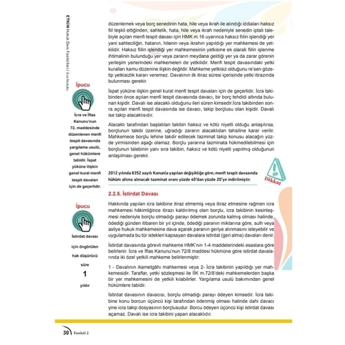 ETKİN Hukuk Ders Fasikülleri 2 İcra Hukuku Savaş Yayınları 2021 - 2