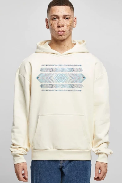 BASKILI KAPŞONLU SWEATSHİRT fm1.117BJÖ