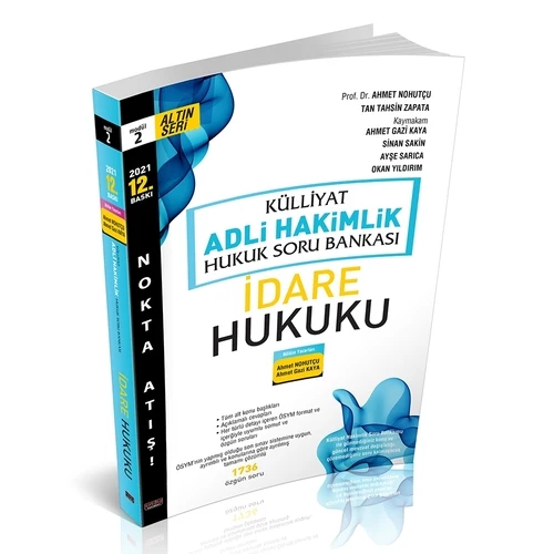 KÜLLİYAT İdare Hukuku Soru Bankası Adli Hakimlik2021 - 1