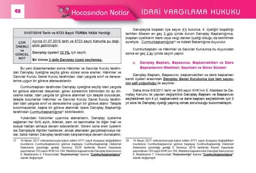 İdari Yargılama Hukuku Hocasından Ders Notları - 2022 - 2