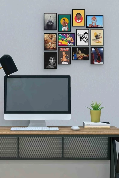 Muhammed Ali 12 Parça Mdf (ahşap) Tablo Ofis Boyu