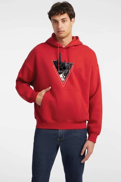 BASKILI KAPŞONLU SWEATSHİRT fm1.128KÖ