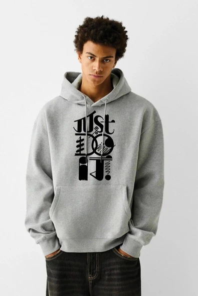 BASKILI KAPŞONLU SWEATSHİRT fm1.121GÖ ürün görseli