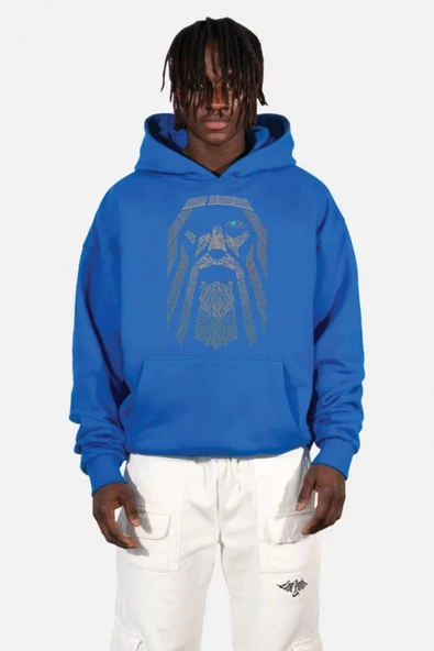 BASKILI KAPŞONLU SWEATSHİRT fm1.136MÖ ürün görseli