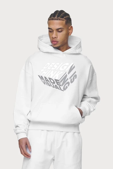 BASKILI KAPŞONLU SWEATSHİRT fm1.176BÖ