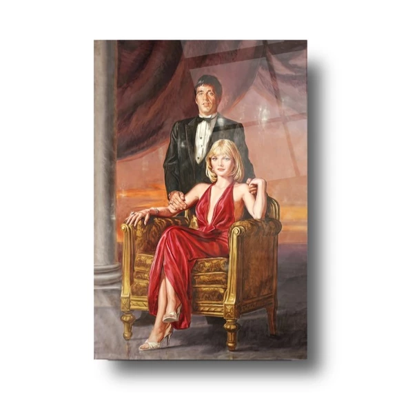 Scarface Tony Montana Cam Tablo | Hediyelik, Dekoratif, Ofis, Mutfak - 7