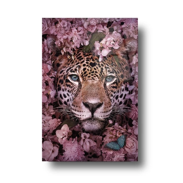 Leopar Cam Tablo | Hediyelik, Dekoratif, Ofis, Mutfak - 3
