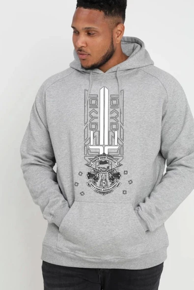 BASKILI KAPŞONLU SWEATSHİRT fm1.151GÖ ürün görseli