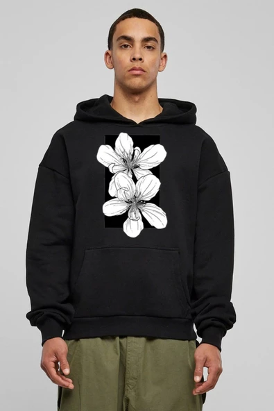 BASKILI KAPŞONLU SWEATSHİRT fm1.181SÖ ürün görseli