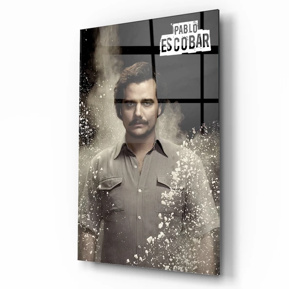 Pablo Escobar Narcos Cam Tablo | Hediyelik, Dekoratif, Ofis, Mutfak - 2