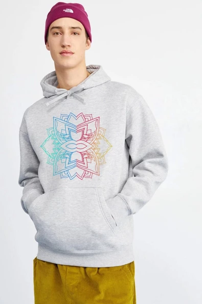 BASKILI KAPŞONLU SWEATSHİRT fm1.179GÖ