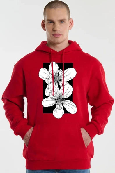 BASKILI KAPŞONLU SWEATSHİRT fm1.181KÖ ürün görseli 1