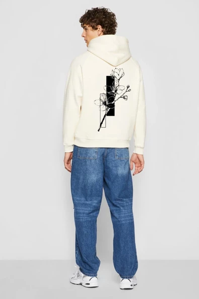 BASKILI KAPŞONLU SWEATSHİRT fm1BJÖ ürün görseli