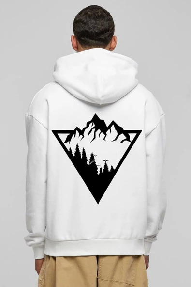 BASKILI KAPŞONLU SWEATSHİRT fm1.6BA ürün görseli