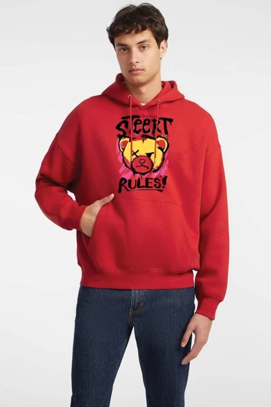 BASKILI KAPŞONLU SWEATSHİRT fm1.149KÖ