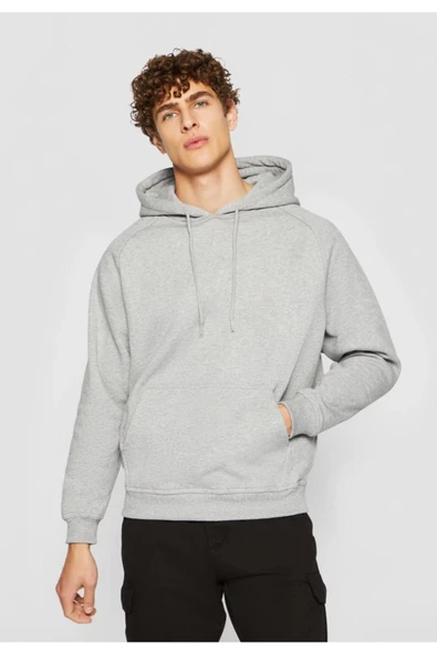 BASKILI KAPŞONLU SWEATSHİRT fm1.148GÖ - Resim 2