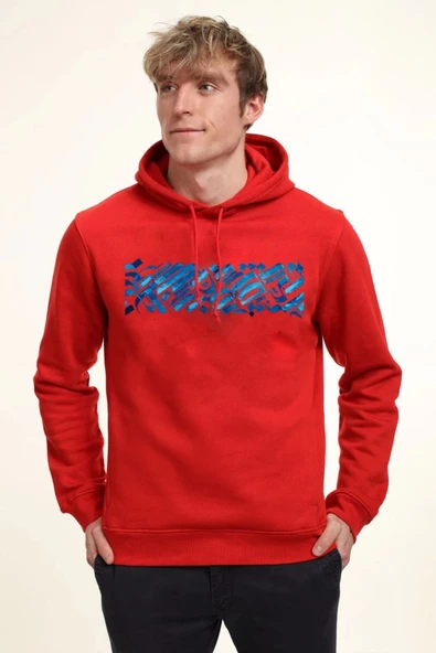BASKILI KAPŞONLU SWEATSHİRT fm1.195KÖ