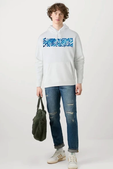 BASKILI KAPŞONLU SWEATSHİRT fm1.195BÖ