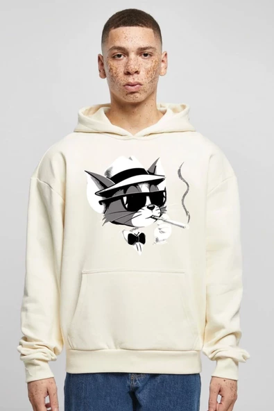 BASKILI KAPŞONLU SWEATSHİRT fm1.148BJÖ ürün görseli