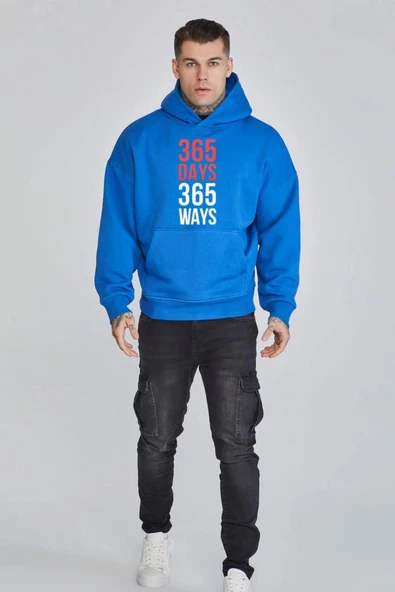 BASKILI KAPŞONLU SWEATSHİRT fm1.184MÖ ürün görseli