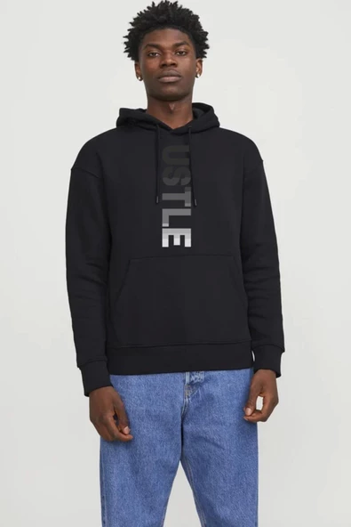 BASKILI KAPŞONLU SWEATSHİRT fm1.187SÖ