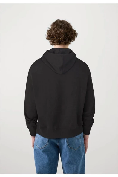 BASKILI KAPŞONLU SWEATSHİRT fm1.173SÖ - Resim 2