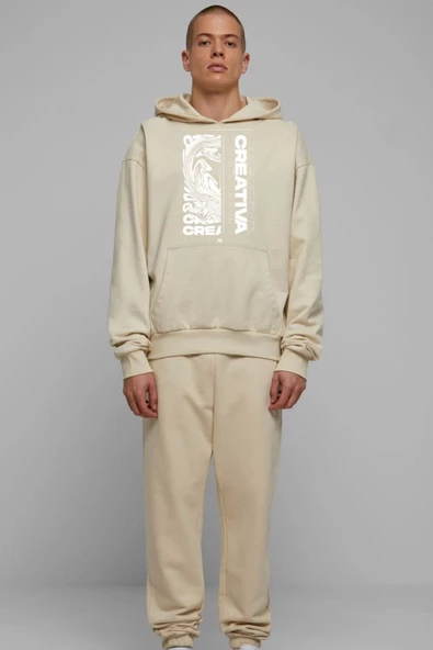 BASKILI KAPŞONLU SWEATSHİRT fm1.193BJÖ ürün görseli