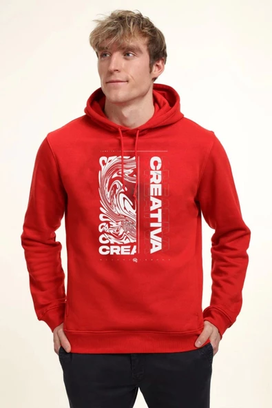 BASKILI KAPŞONLU SWEATSHİRT fm1.193KÖ ürün görseli