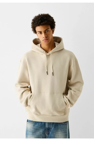 BASKILI KAPŞONLU SWEATSHİRT fm1.150BJA - Resim 2