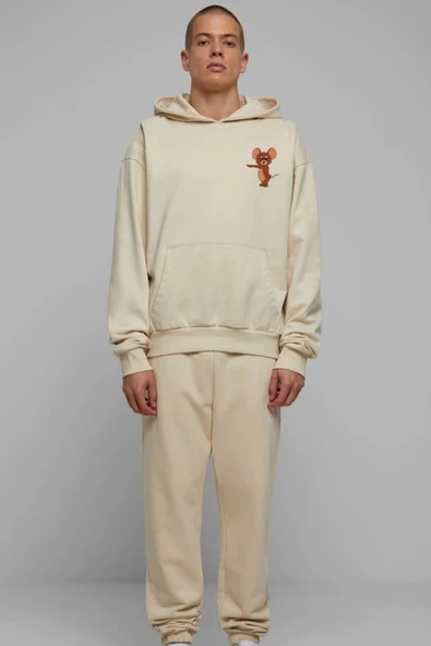 BASKILI KAPŞONLU SWEATSHİRT fm1.194BJÖ