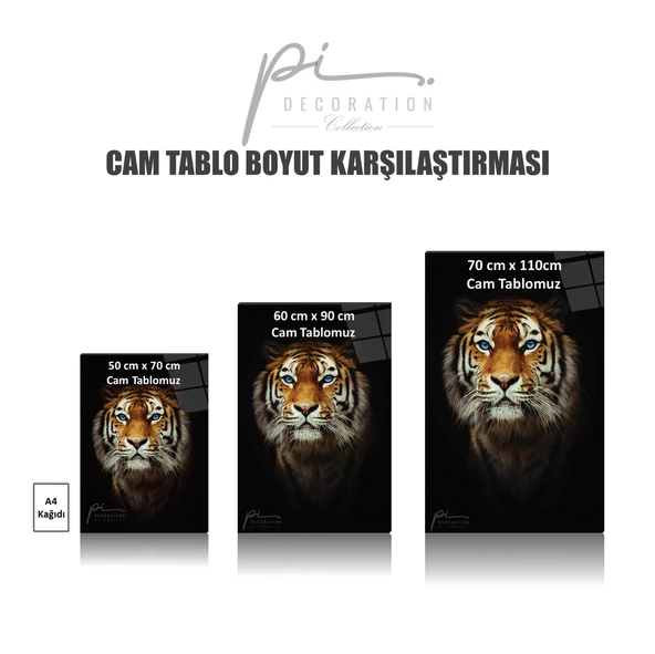 Yaprak Cam Tablo | Hediyelik, Dekoratif, Ofis, Mutfak - Resim 4