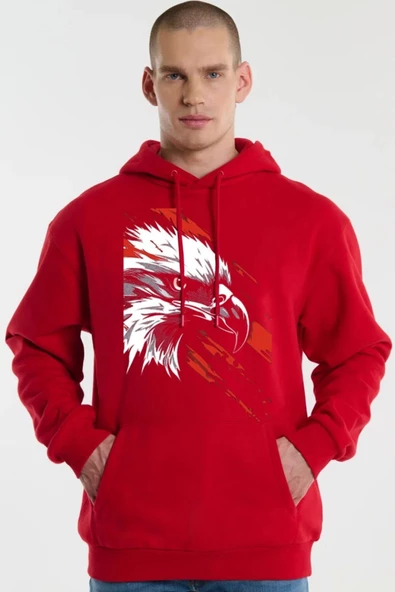 BASKILI KAPŞONLU SWEATSHİRT fm1.183KÖ