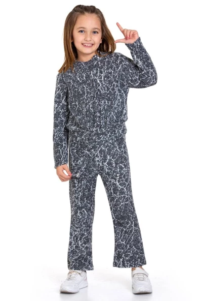 Kız Çocuk 2'li Triko Takım (Pantolon+Kazak) 12124 - 5