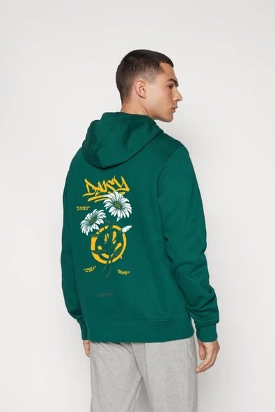 Unisex Baskılı Kapşonlu 3 İplik Hoodie Sweathirt  fm1.16YA