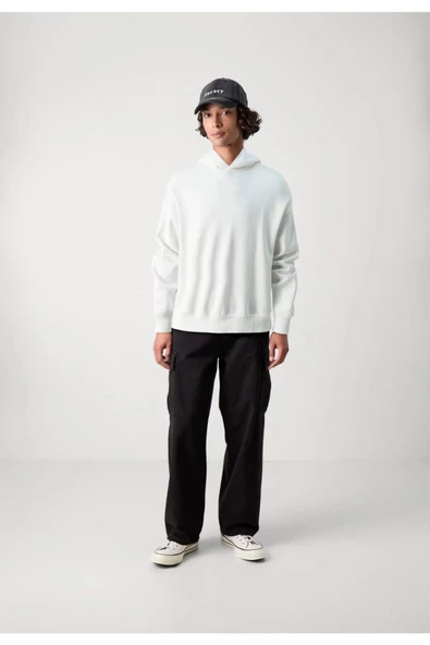 Unisex Baskılı Kapşonlu 3 İplik Hoodie Sweathirt  fm1.15BA - Resim 2