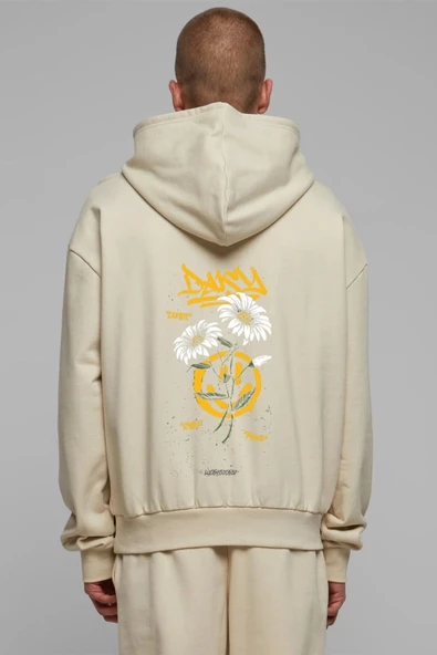 Unisex Baskılı Kapşonlu 3 İplik Hoodie Sweathirt  fm1.16BJA