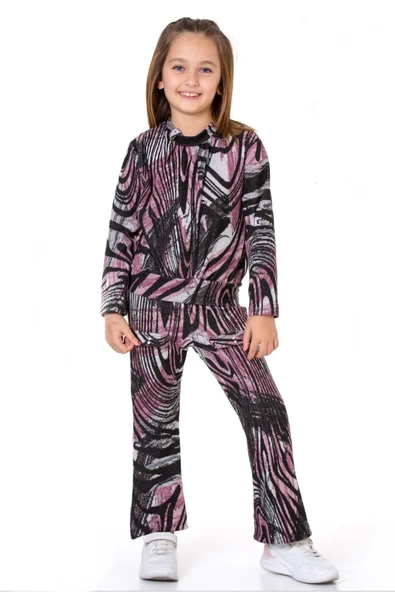 Kız Çocuk 2'li Triko Takım (Pantolon+Kazak) 12124 - 9