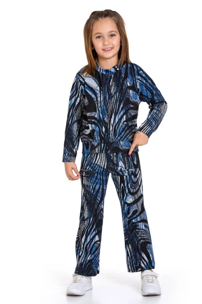 Kız Çocuk 2'li Triko Takım (Pantolon+Kazak) 12124 - 3