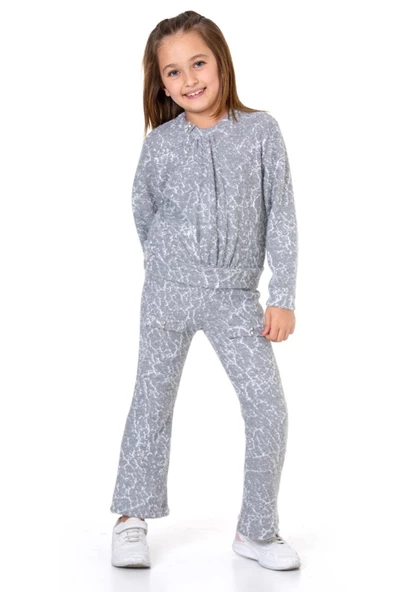 Kız Çocuk 2'li Triko Takım (Pantolon+Kazak) 12124 - 11