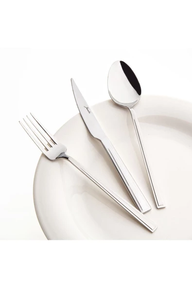 Athena 6 Kişilik 18 Parça Yemek Çatal Kaşık Bıçak Takımı - 5