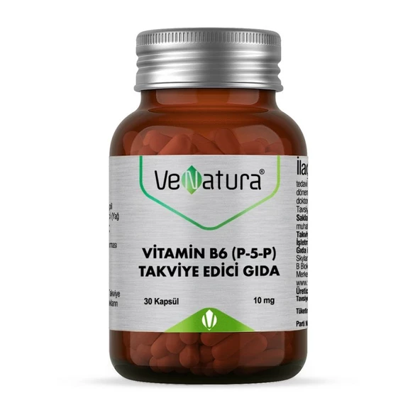 Venatura Vitamin B6  (P-5-P Piridoksal 5′-fosfat) 30 Kapsül ürün görseli