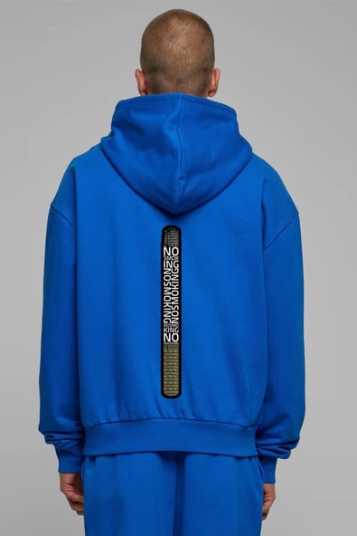 Unisex Baskılı Kapşonlu 3 İplik Hoodie Sweathirt  fm1.15MA