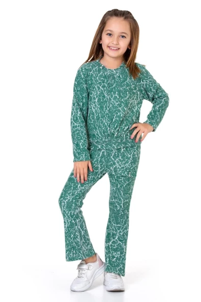 Kız Çocuk 2'li Triko Takım (Pantolon+Kazak) 12124 - 7