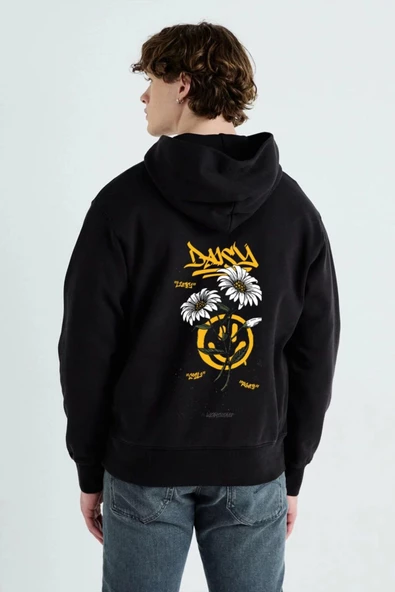 Unisex Baskılı Kapşonlu 3 İplik Hoodie Sweathirt  fm1.16SA