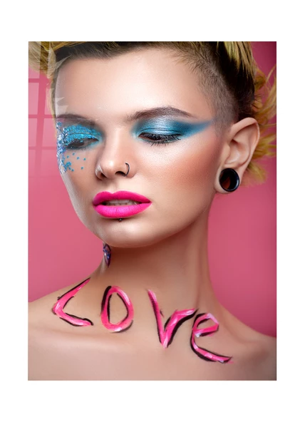 Love Kadın Cam Tablo  | Hediyelik, Dekoratif, Ofis, Mutfak - 3