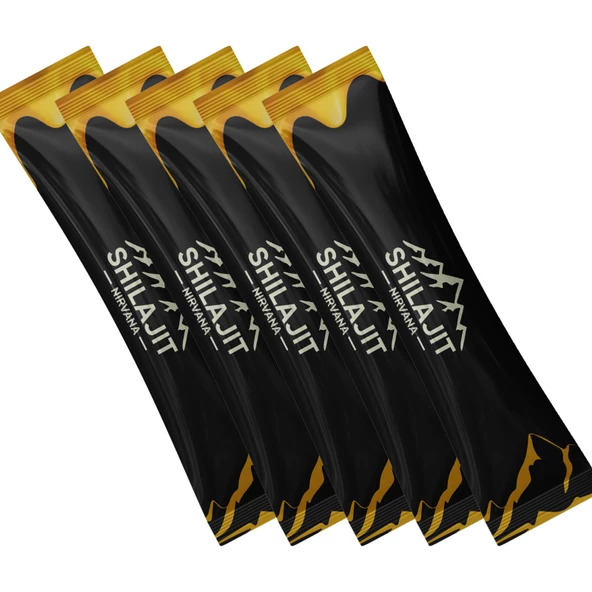 SHİLAJİT  TAKVİYE EDİCİ GIDA %100 Saf Shilajit 30'lu sachet  Ithal Shilajit +9 zengin çeşit 300 mg - 2